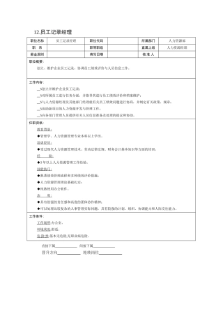 2025年现代企业岗位职责与员工绩效考评全套资料