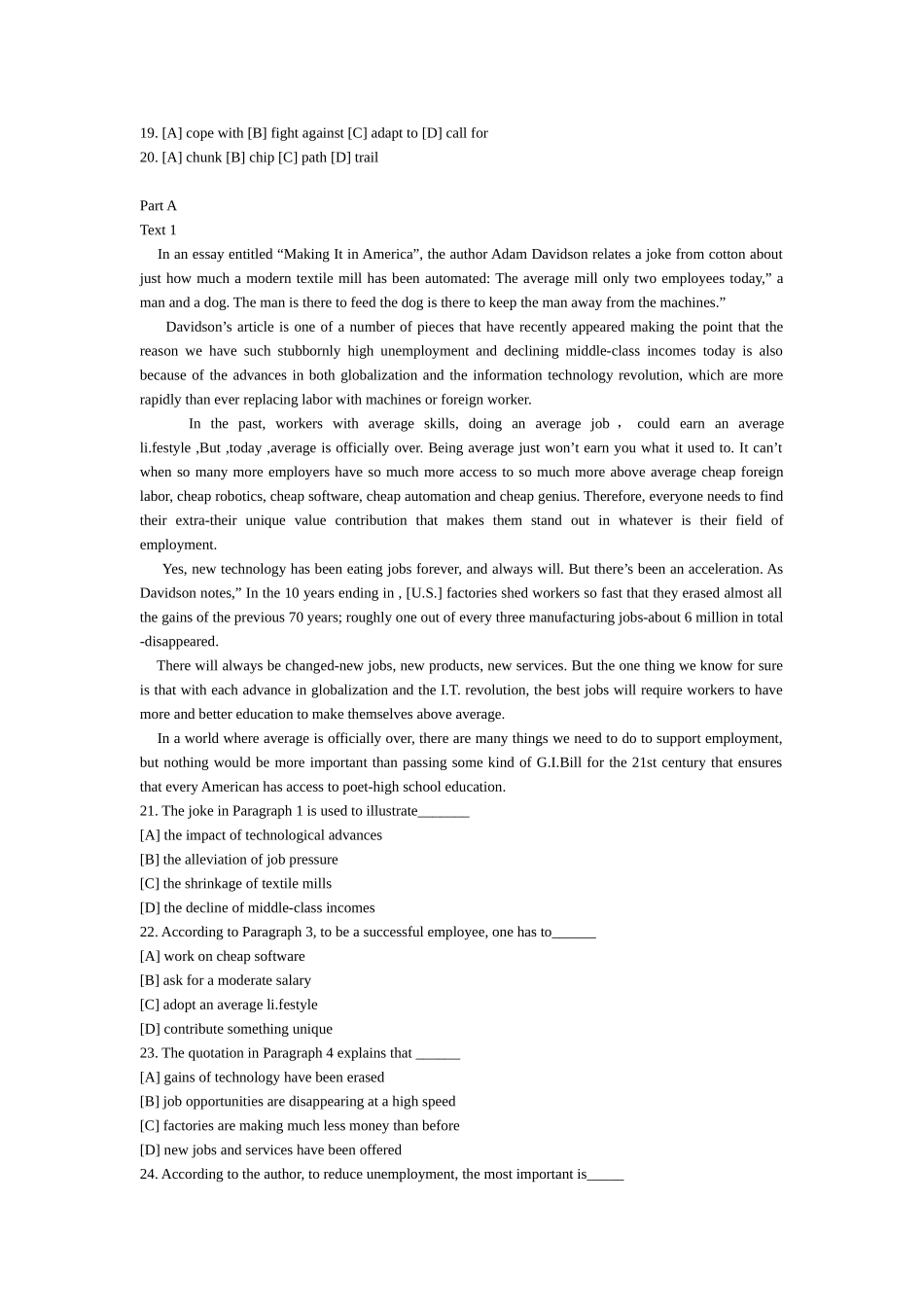 2025年年考研英语二真题汇总+阅读中文翻译_第2页