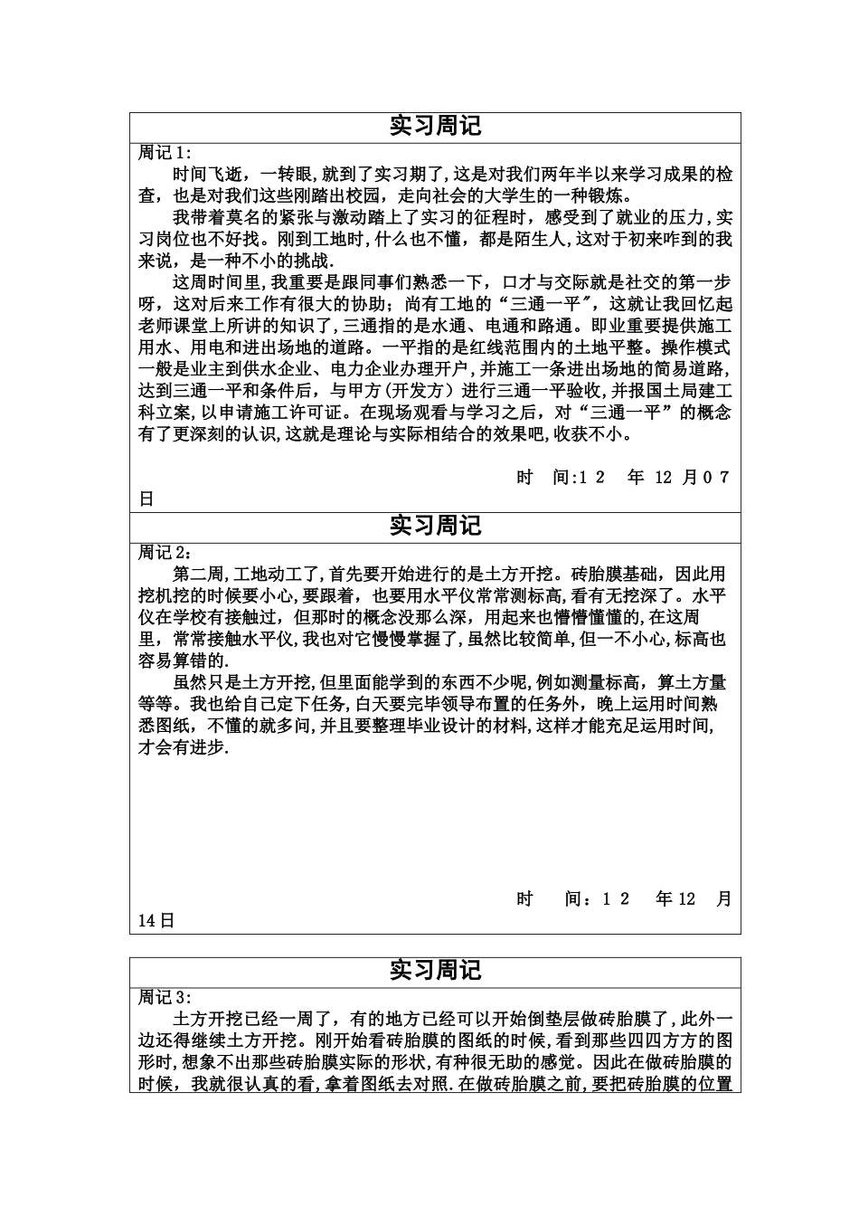 2025年施工员实习周记24篇_第1页