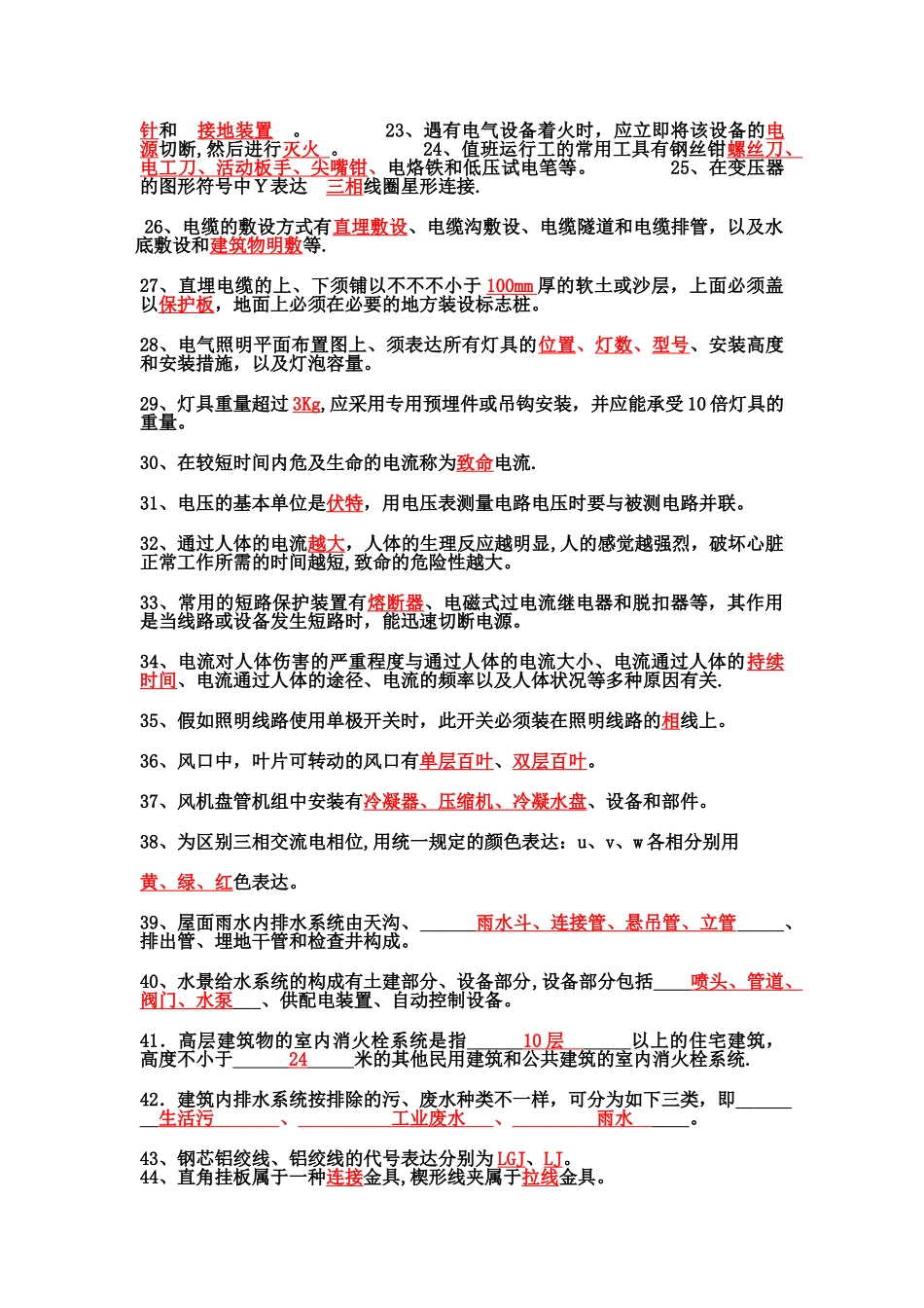 2025年水电暖通施工员实务_第2页