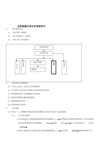 2025年测量员岗位职责说明书