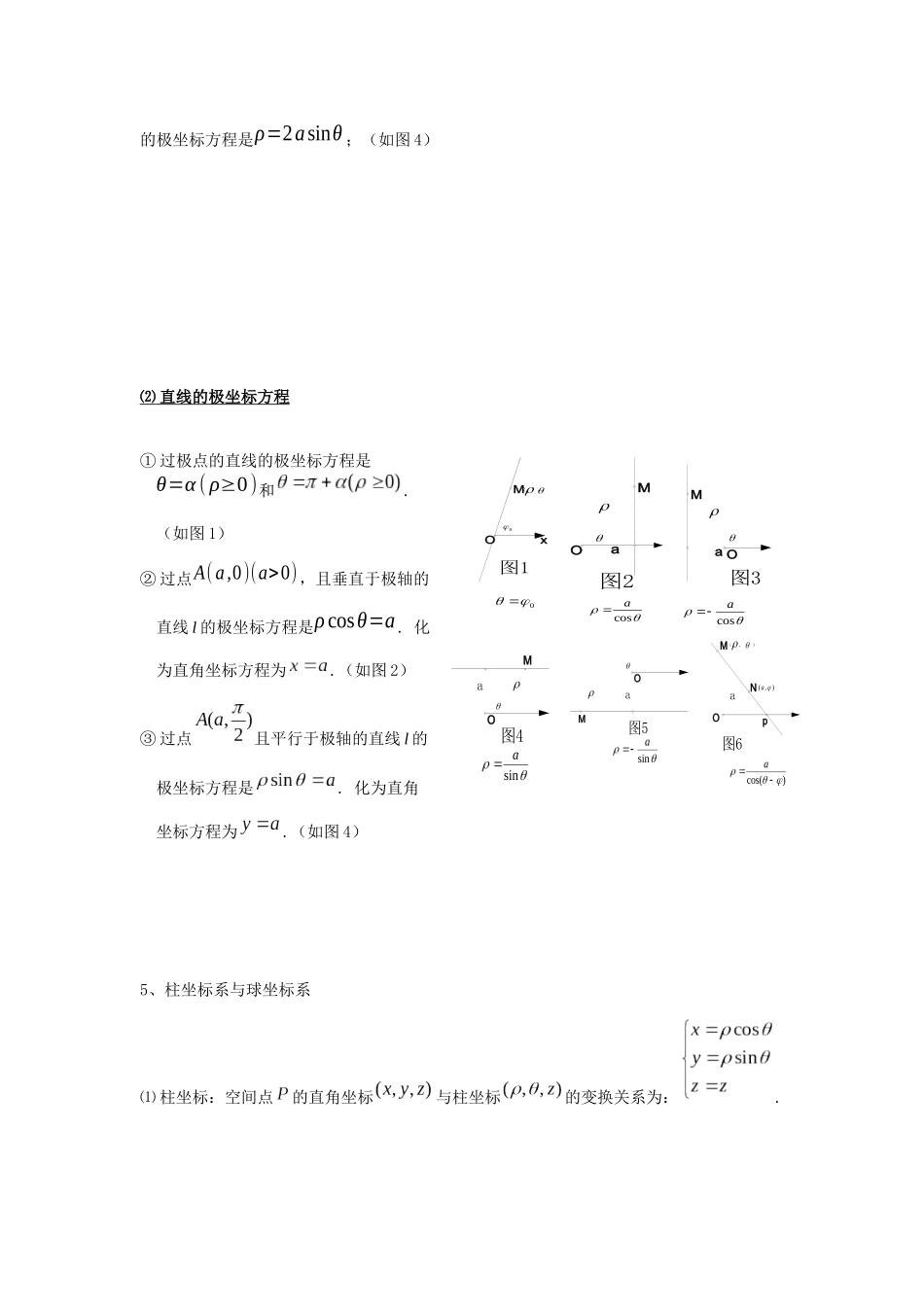 2025年参数方程和极坐标方程知识点归纳_第3页
