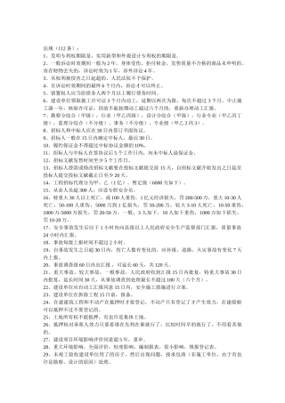 2025年二建法规管理实务考试记忆重点总结