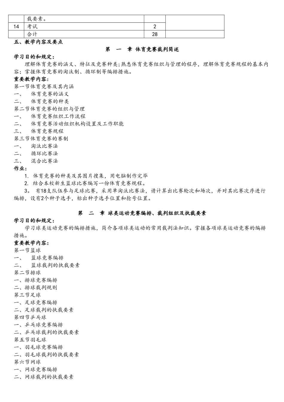 2025年体育竞赛与编排教学大纲_第2页