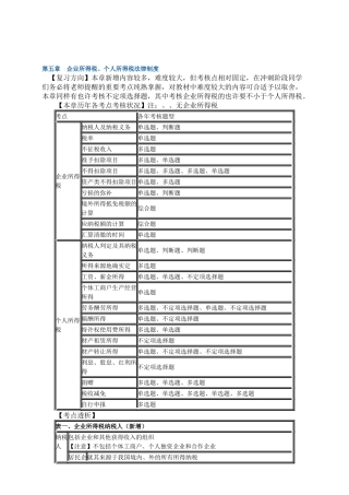2025年初级会计职称第五章总结