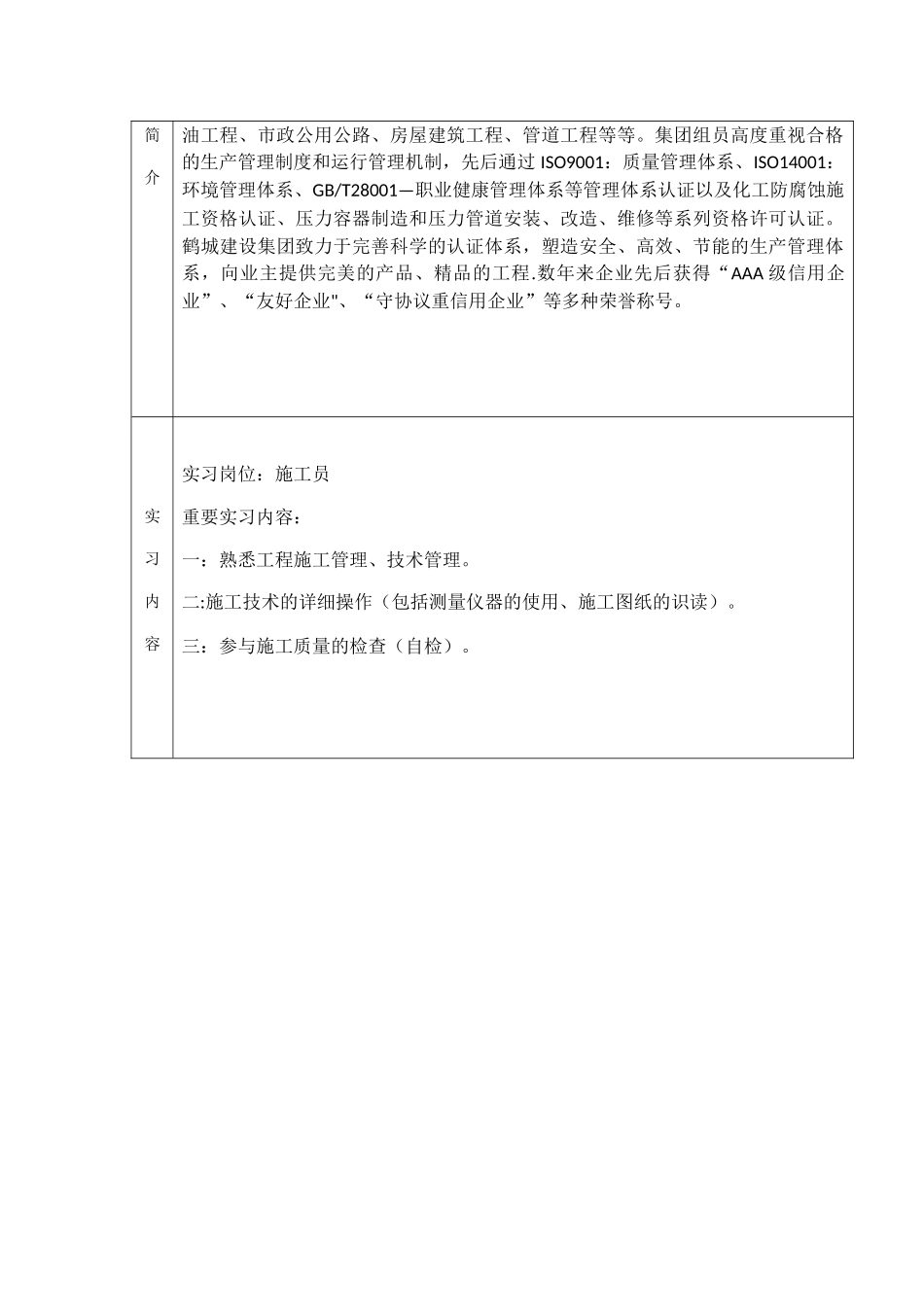 2025年施工管理施工员实习报告_第3页