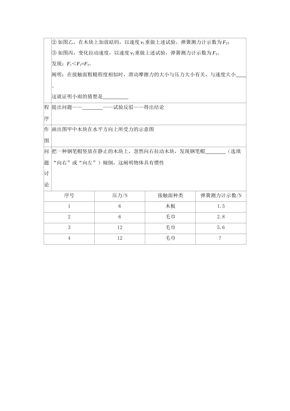2025年各地中考物理试卷按考点分类汇编力弹力重力摩擦力_第2页