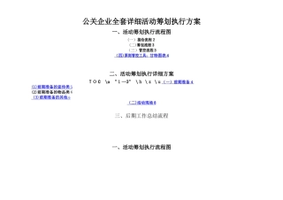 2025年公司全套详细活动策划执行流程