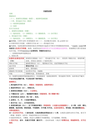 2025年自整理已考过内科主治医师考试风湿性疾病共