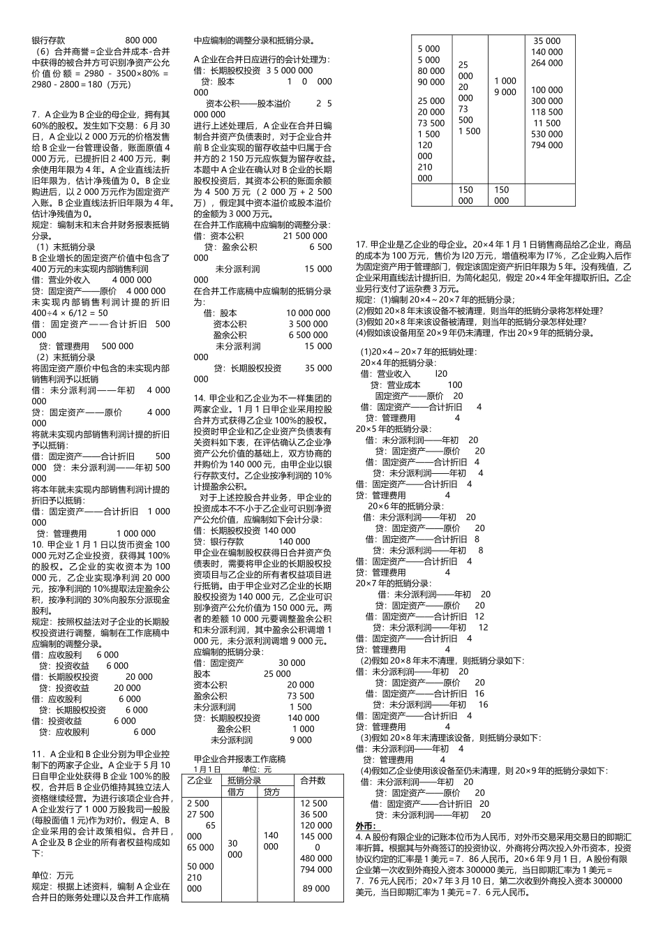 2025年电大高级财务会计简答业务题_第2页