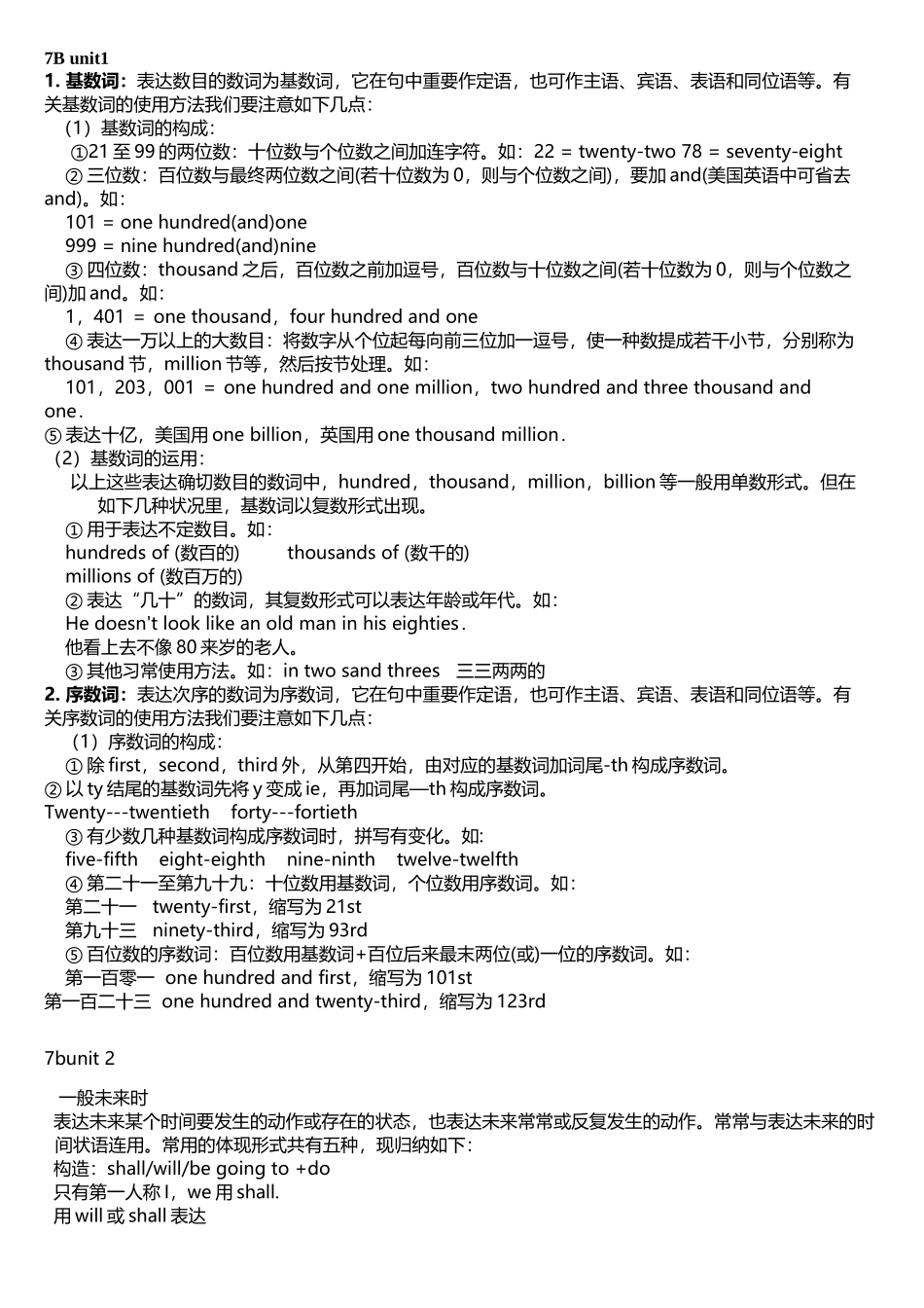 2025年译林牛津七年级7B语法全册整理_第1页