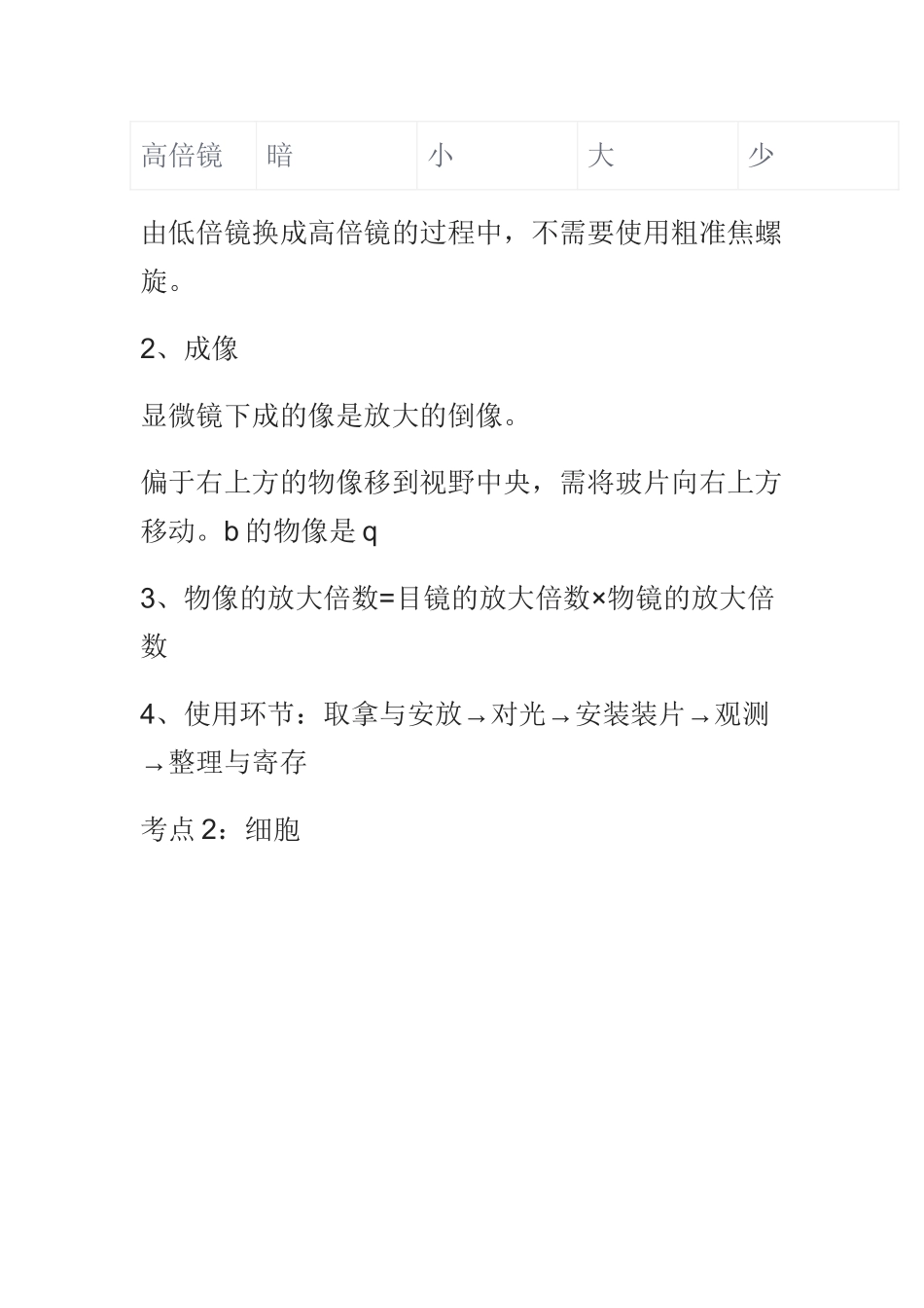 2025年初中学业水平测试生物中考最常见考点汇总复习课程_第3页