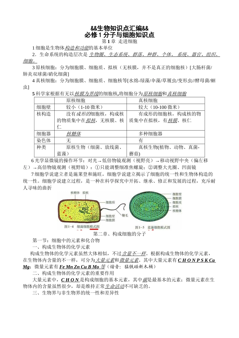 2025年生物知识点汇编电子版本_第2页
