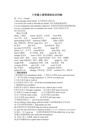 2025年译林牛津英语上unit英语知识点