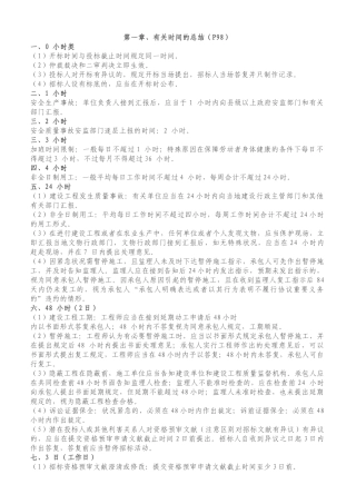 2025年一建法规总结