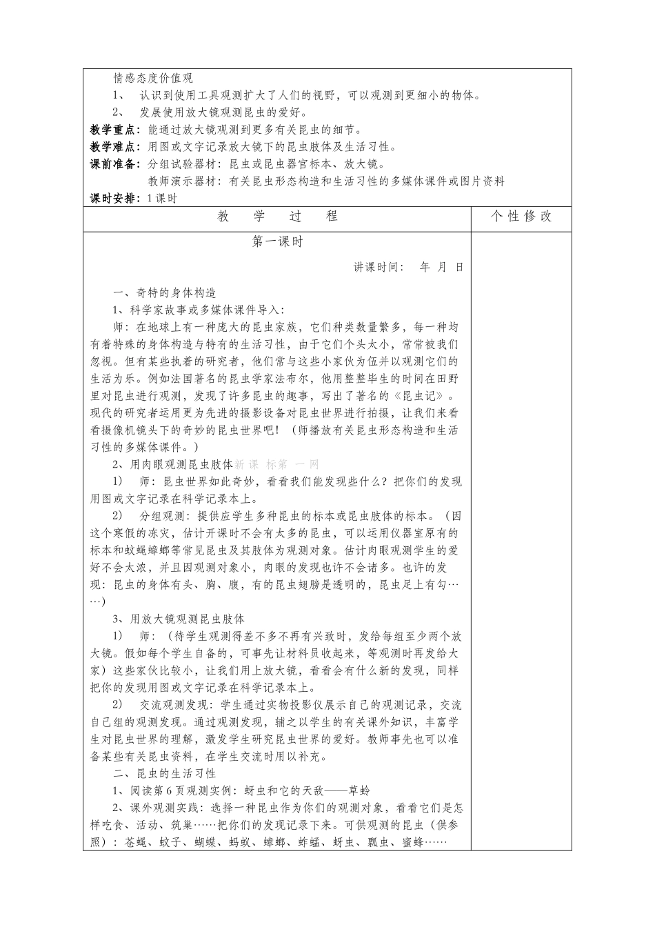 2025年人教版六年级科学下册教案全册_第3页