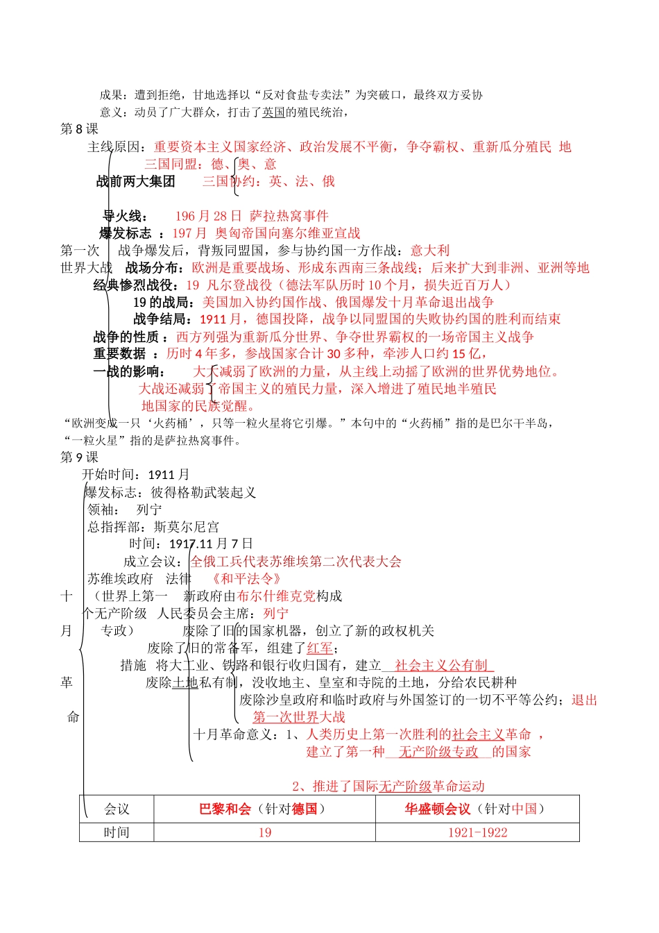 2025年九级下册历史知识点教程文件_第3页