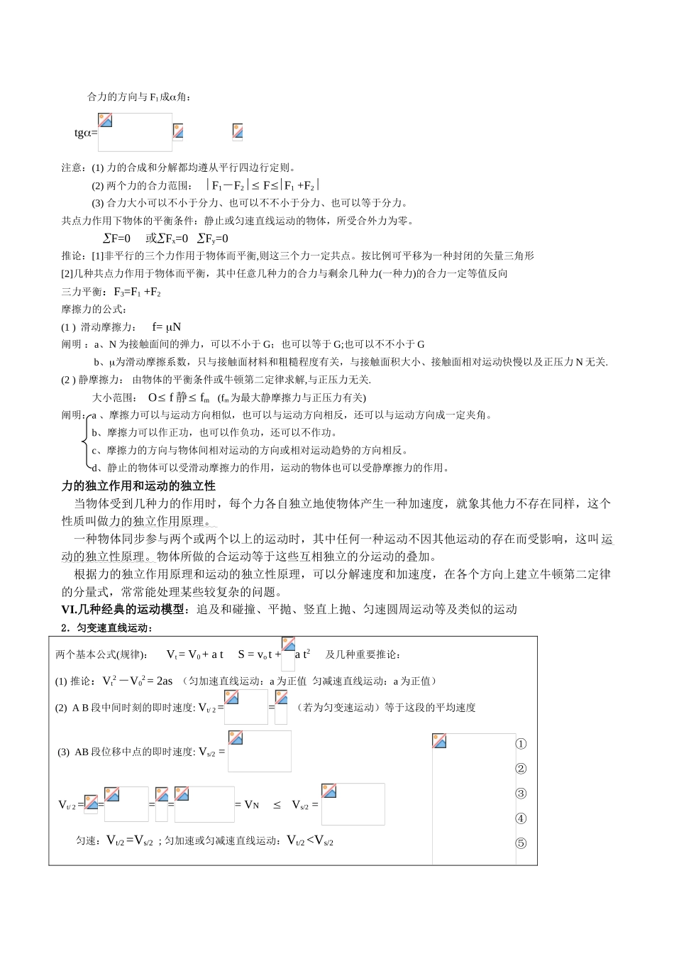 2025年最详细的高中物理知识点归纳22463资料_第3页