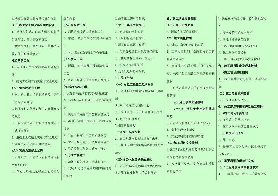 2025年施工员考试考纲_第2页