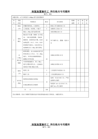 2025年制氢装置岗位练兵专用题库