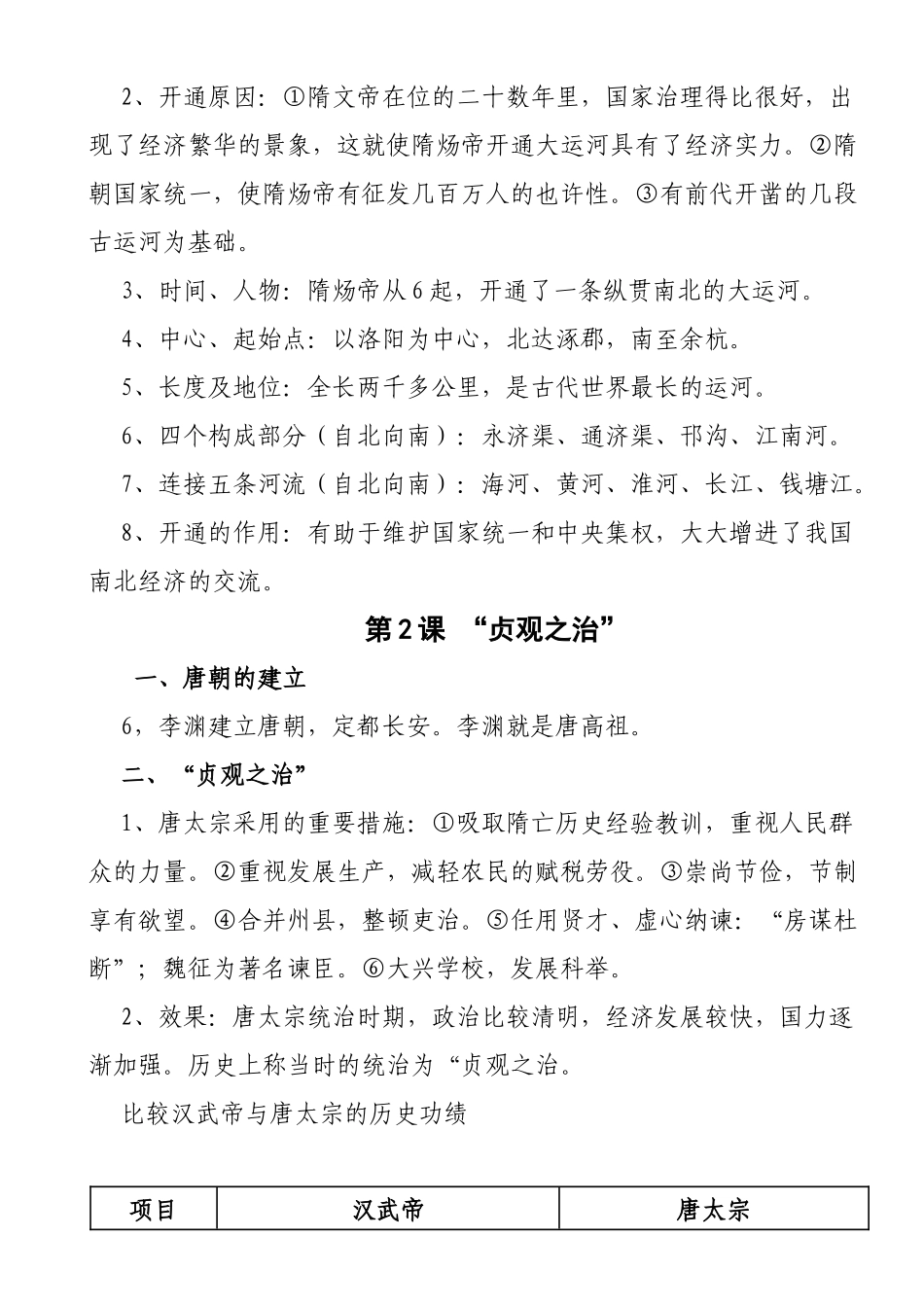 2025年人教版七年级下册历史各章节知识点复习过程_第3页