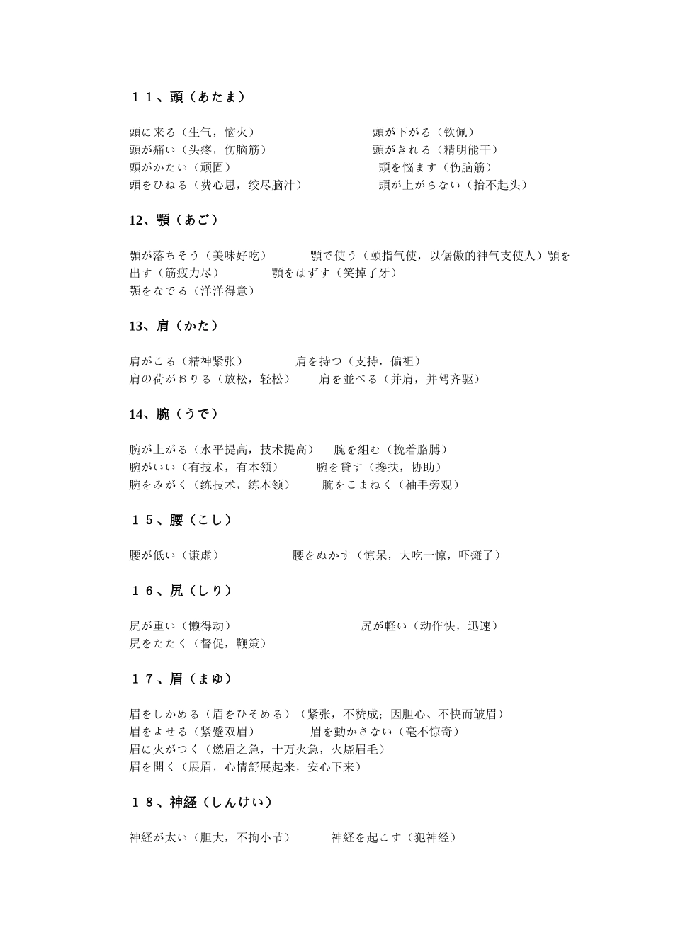 2025年同等学力日语高频惯用词组_第3页