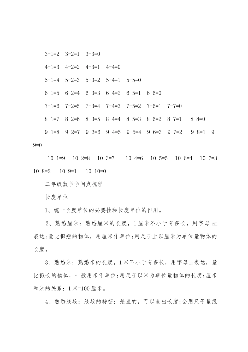 2025年人教版二年级数学下册知识点_第2页