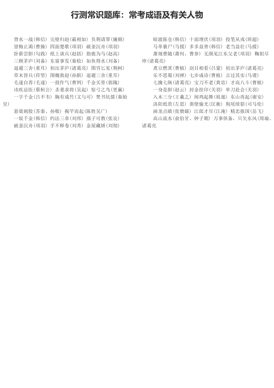 2025年行测常识题库说课讲解_第2页