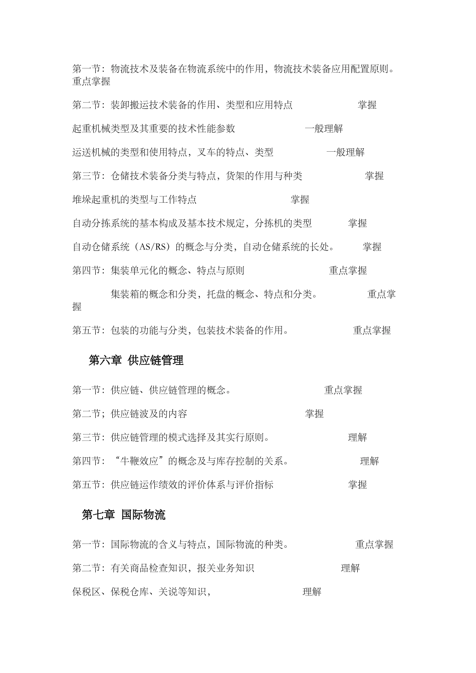 2025年物流师考试大纲_第3页