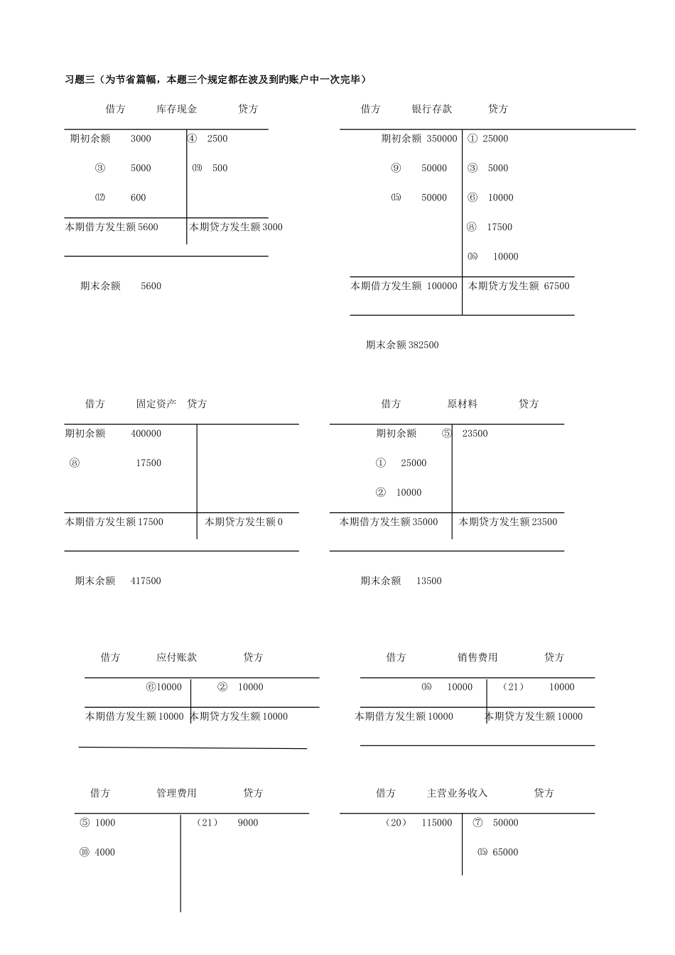 2025年电大秋基础会计形成性考核册答案_第3页