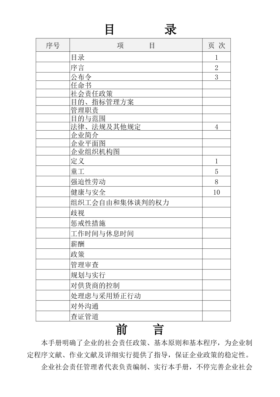 2025年全套SA8000社会责任管理体系手册含程序文件记录表格_第2页