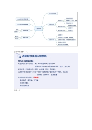 2025年一级消防工程师培训课程—消防给水重点难点考点内容总结