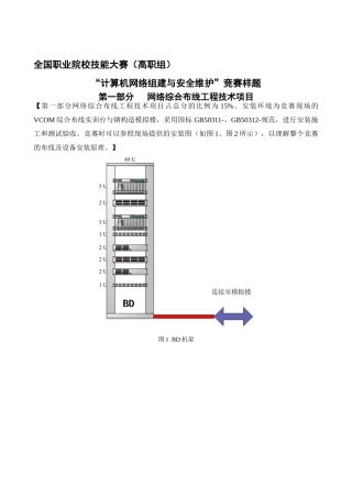 2025年计算机网络组建与安全维护竞赛样题
