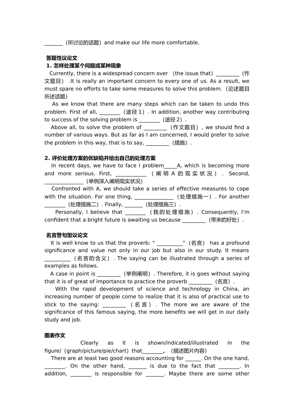 2025年英语六级作文模板_第2页