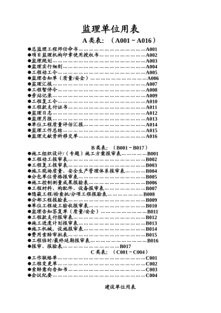 2025年四川监理单位全套用表