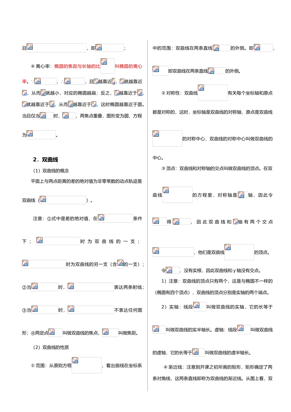 2025年完美版圆锥曲线知识点总结模板_第2页