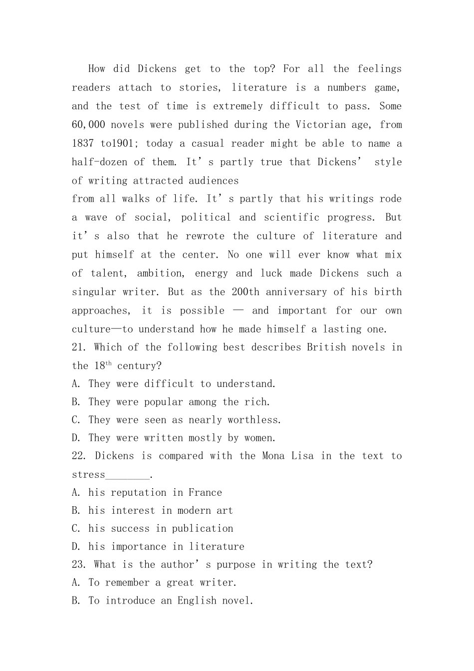 2025年高考浙江卷英语真题及答案_第2页