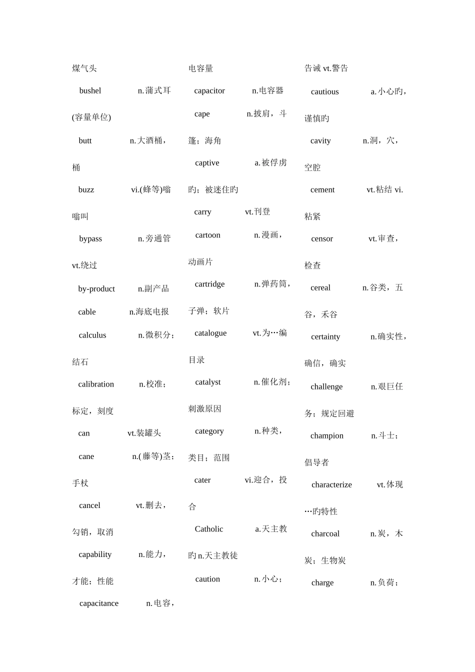 2025年大学英语六级词汇_第3页