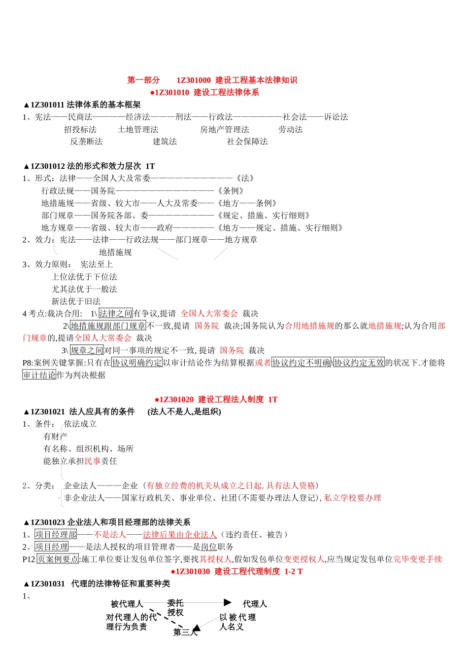 2025年一建《法规》陈印知识点速记_第2页