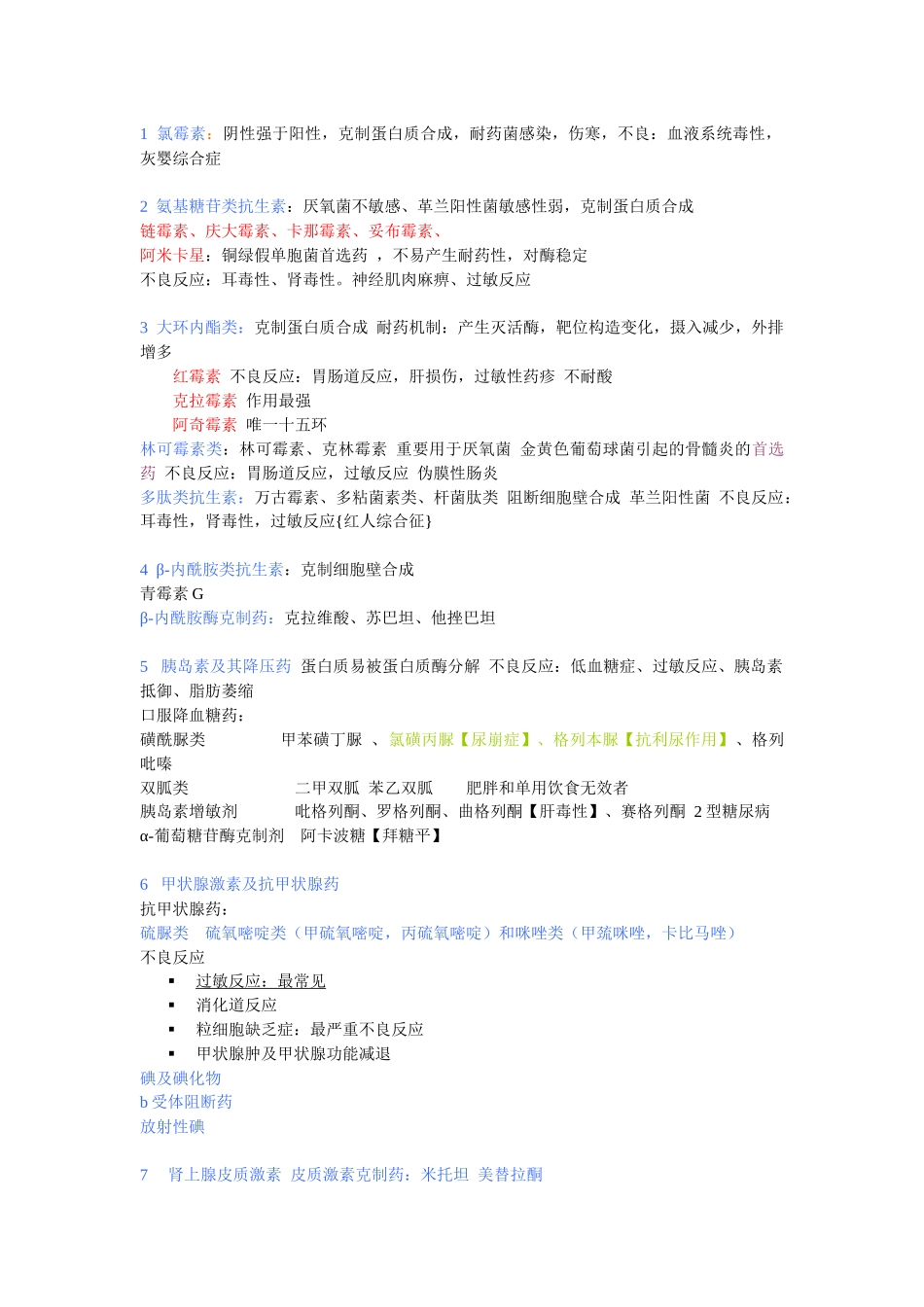 2025年药理知识点整理_第1页