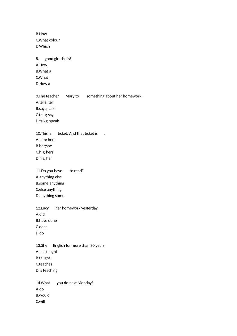 2025年试题.试卷—六年级英语入班测试题元旦短训班全套_第2页