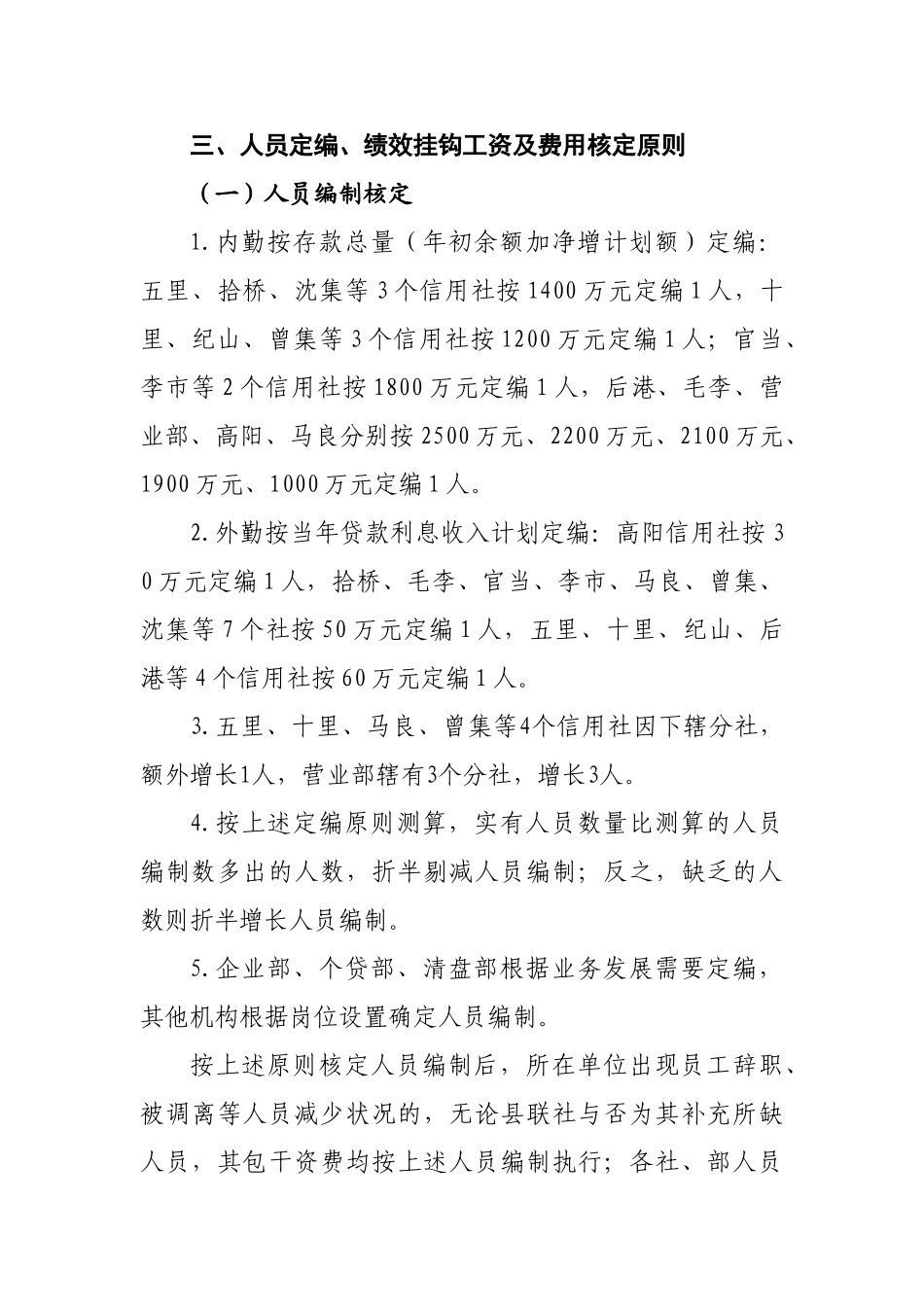 2025年沙洋县农村信用社绩效考核方案修正案_第3页