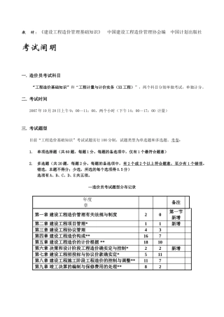 2025年造价员《工程造价基础知识》串讲