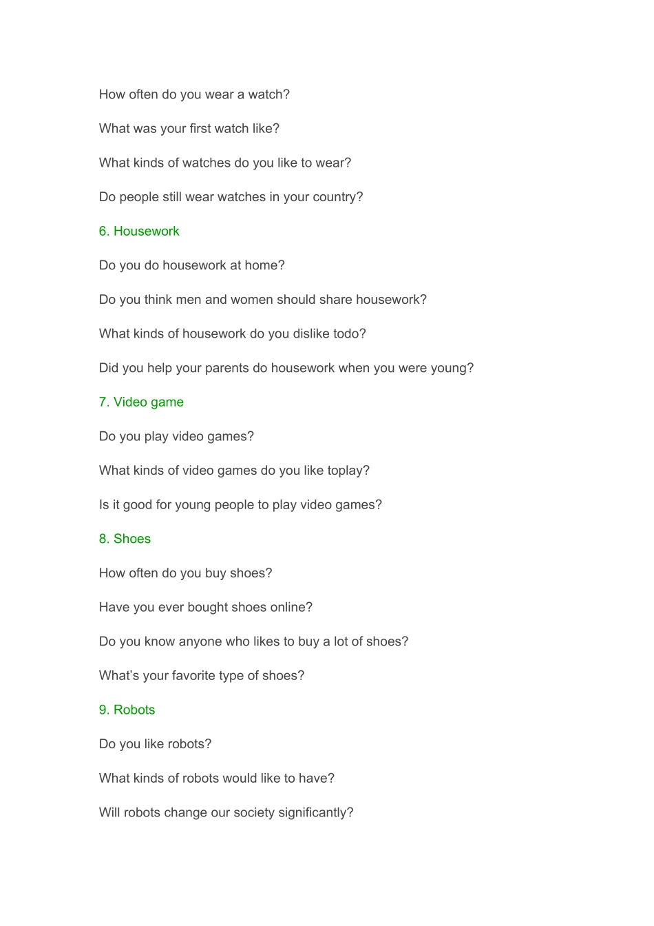 2025年雅思口语题库_第2页