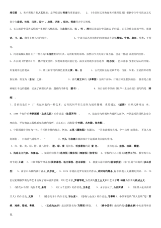 2025年中小学美术教师招聘考试题库