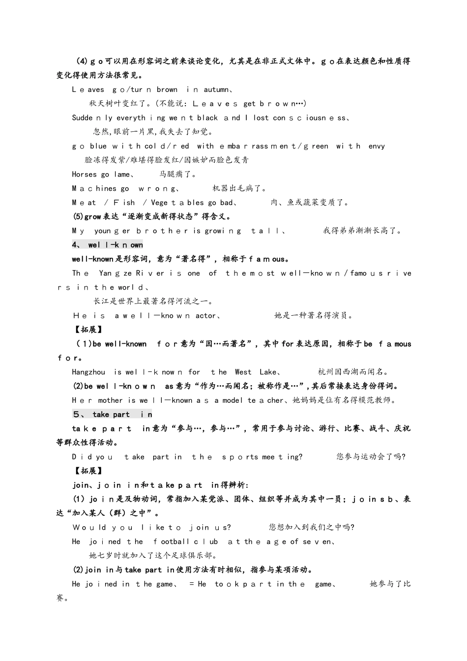 2025年鲁教版八年级英语五四制下册知识点总结 Unit 1 When was he born_第3页