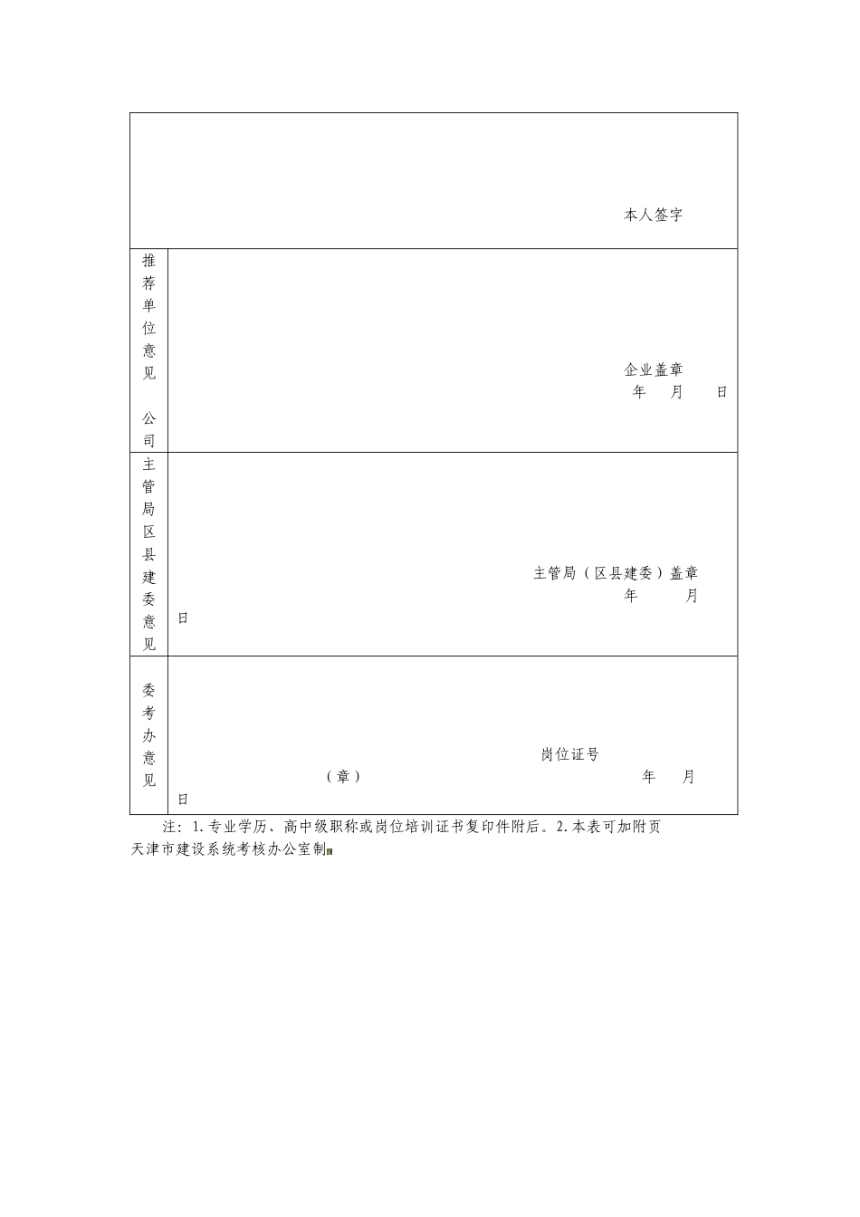 2025年资料员施工员质量员安全员材料员机械员培训报名须知和申请表_第3页