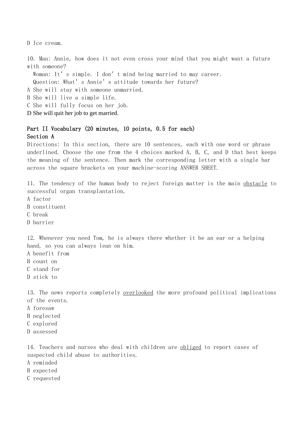 2025年同等学力申硕英语真题B卷_第3页