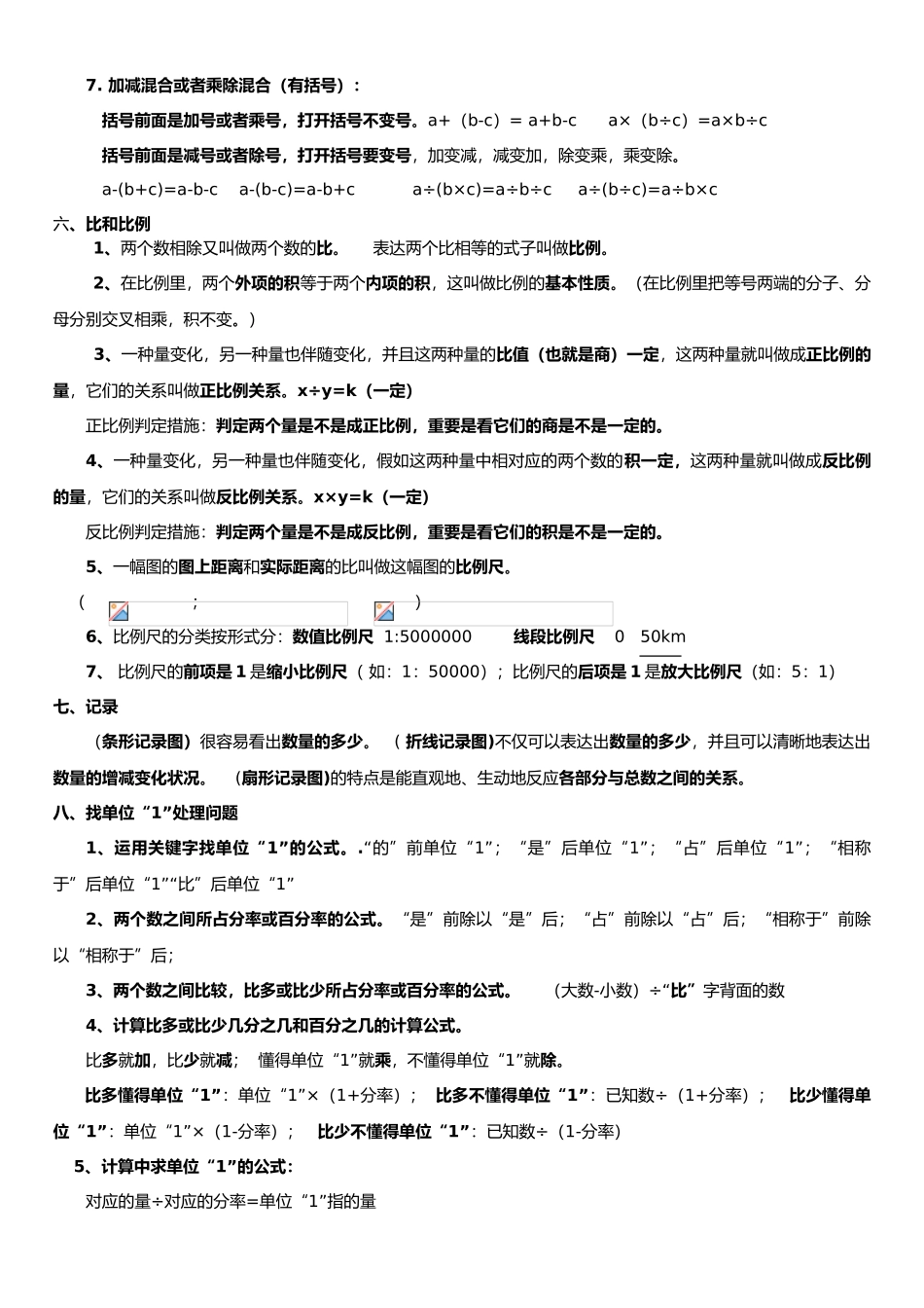 2025年小学六年级总复习学生公式_第2页