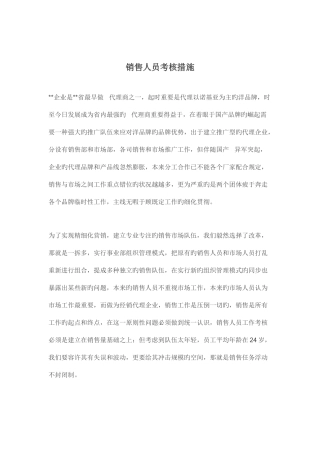 2025年销售人员考评办法